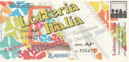 BIGLIETTO LOTTERIA  (BN509 - Billetes De Lotería