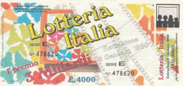 BIGLIETTO LOTTERIA  (BN506 - Billetes De Lotería