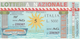 BIGLIETTO LOTTERIA  (BN501 - Billetes De Lotería