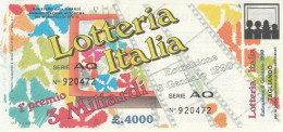 BIGLIETTO LOTTERIA  (BN499 - Billetes De Lotería