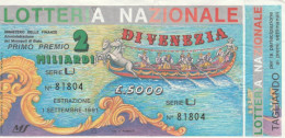 BIGLIETTO LOTTERIA  (BN481 - Billetes De Lotería