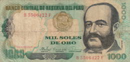 BANCONOTA - PERU' 1000 SOLES VF (BN245 - Pérou