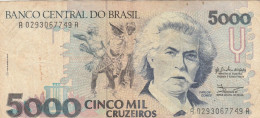 BANCONOTA - BRASILE 5000 CRUZEIROS VF (BN227 - Brésil