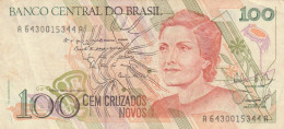 BANCONOTA - BRASILE 100 CRUZADOS  VF (BN223 - Brésil