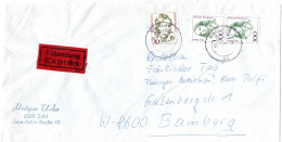 L73342 - Bund - 1991 - 2@300Pfg Hensel MiF A EilBf SUHL -> BAMBERG - Cartas & Documentos