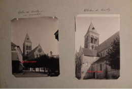 1910's Eglise De Vailly Sur Aisne Lot De 8 Photos Canton De Vailly Soissons Aisne (02) Tirage Vintage Print - Historische Dokumente