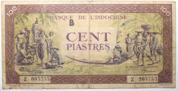 Indochine - 100 Piastres - 1942 - PICK 67 - TB - Indochine