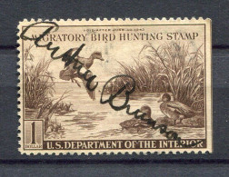 1942, Used Duck Stamp,  Scott RW9 - Duck Stamps