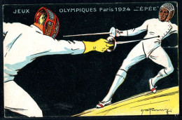 JEUX OLYMPIQUES PARIS 1924 - EPEE - Schermen