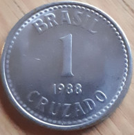 BRAZILIË : 1 CRUZADO 1988  KM 605 PERFECT CONDITION Bril. UNC - Brasil