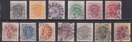 SE668 – SUEDE – SWEDEN – 1910-14 – Y&T # 19/31 – FULL SET USED - 37 € - Dienstzegels