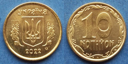 UKRAINE - 10 Kopiyok 2022 KM# 1.1b Reform Coinage (1996) - Edelweiss Coins - Oekraïne