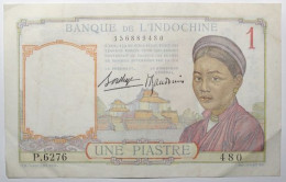 Indochine - 1 Piastre - 1936 - PICK 54b - TTB - Indochina