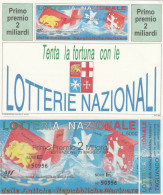BIGLIETTO + CARTOLINA LOTTERIA (M_207 - Billetes De Lotería