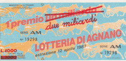 BIGLIETTO LOTTERIA (M_832 - Billetes De Lotería