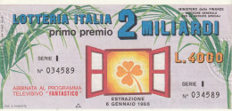 BIGLIETTO LOTTERIA (M_824 - Billetes De Lotería