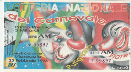 BIGLIETTO LOTTERIA (M_793 - Billetes De Lotería