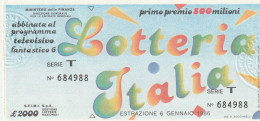 BIGLIETTO LOTTERIA (M_786 - Billetes De Lotería