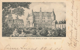 PICQUIGNY : VUE ANCIENNE DU CHATEAU XIe SIECLE - COTE SEPTENTRIONAL - Picquigny