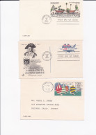 3 Enveloppes  Etats Unis A Identifier - Schmuck-FDC