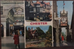CPSM, Angleterre England, CHESTER, Multivues, Non écrite - Chester