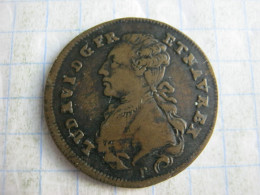 France Token Louis XVI ( 1774 - 1793 ) Optimo Principi 1788 - Monarquía / Nobleza