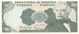 VENEZUELA 20 BOLIVARES -UNC - Venezuela