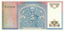 UZBEKISTAN 5 SOM (2) -UNC - Oezbekistan