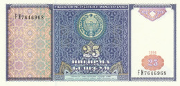 UZBEKISTAN 25 SOM -UNC - Uzbekistan