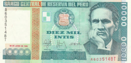 PERU' 10000 INTIS -UNC - Pérou