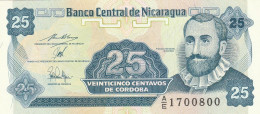 NICARAGUA 25 CENTAVOS -UNC - Nicaragua