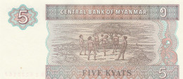 MYANMAR 5 KYATS -UNC - Myanmar