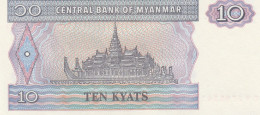 MYANMAR 10 KYATS -UNC - Myanmar