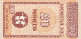 MONGOLIA 20 MONGO -UNC - Mongolei
