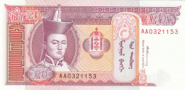 MONGOLIA 20 TUGRIK -UNC - Mongolia