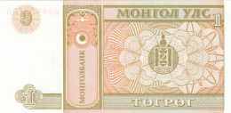 MONGOLIA 1 TUGRIK -UNC - Mongolië