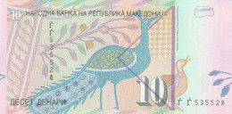 MACEDONIA 10 DINARO (2) -UNC - Noord-Macedonië