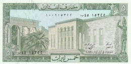 LIBANO 5 LIVRES -UNC - Lebanon