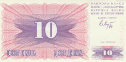 BOSNIA ERZEGOVINA 10 DINARA -UNC - Bosnia And Herzegovina