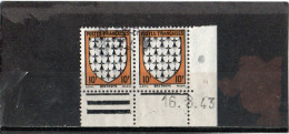 FRANCE   1943  Y.T. N° 573  Oblitéré - 1941-66 Coat Of Arms And Heraldry