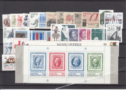 Sweden 1985 - Full Year MNH ** - Annate Complete