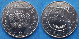 BOLIVIA - 50 Centavos 2012 KM# 216 Monetary Reform (1987) - Edelweiss Coins - Bolivië