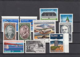 Iceland 1978 - Full Year MNH ** - Komplette Jahrgänge