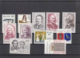 Iceland 1979 - Full Year MNH ** - Komplette Jahrgänge