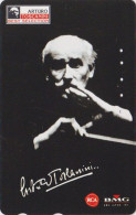 Télécarte JAPON / 110-016 - Musique - Chef D'orchestre ARTURO TOSCANINI / ITALY Rel. - MUSIC JAPAN Phonecard - 1 - Música