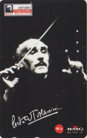 Télécarte JAPON / 110-016 - Musique - Chef D'orchestre ARTURO TOSCANINI / ITALY Rel. - MUSIC JAPAN Phonecard - 2 - Música