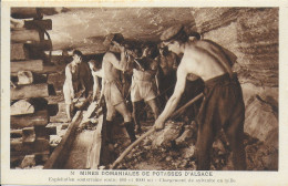 Delcampe - 68)  WITTENHEIM - Mines Domaniales De Potasses D' Alsace - Exploitation Souterraine - Chargement De Sylvinite En Taille - Wittenheim