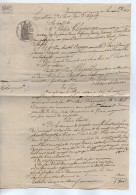 VP22.772 - Acte De 1883 - Me CHAIGNEAU,Ancien Notaire, M.DUNOYER,Conseiller D'Etat à VERSAILLES Contre CLERJAUD à NERE - Manuscrits
