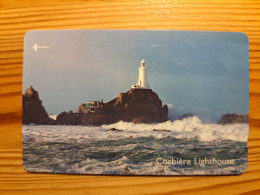 Phonecard Jersey 64JERA - Corbiére Lighthouse - [ 7] Jersey Und Guernsey