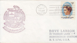 Antarctique, Lettre Obl. US Navy Le 12 Dec 76 + Cachet Opération Deep Freeze - Lettres & Documents